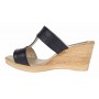 Papuci dama din piele naturala cu platforme de 7cm Negru PAP300NBOX